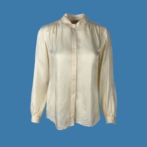 Vintage 70's The Blouse Co Silk Floral Print Blouse